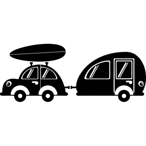 Auto Camper Anhänger Miniaturansicht