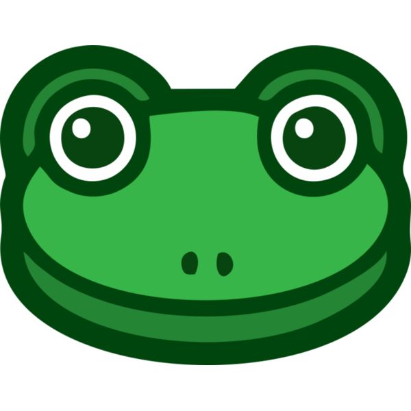 Frosch Comic Kopf Miniaturansicht