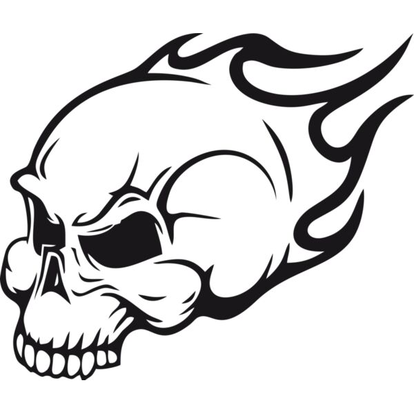 Totenkopf Flammen Skull Miniaturansicht